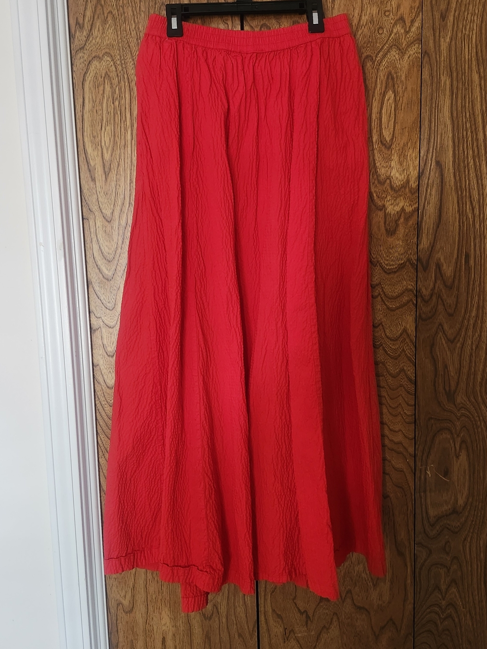 a new day Red Textured Maxi Skirt